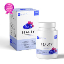 custom product label OEM ODM Blueberry Extract with Collagen Capsule